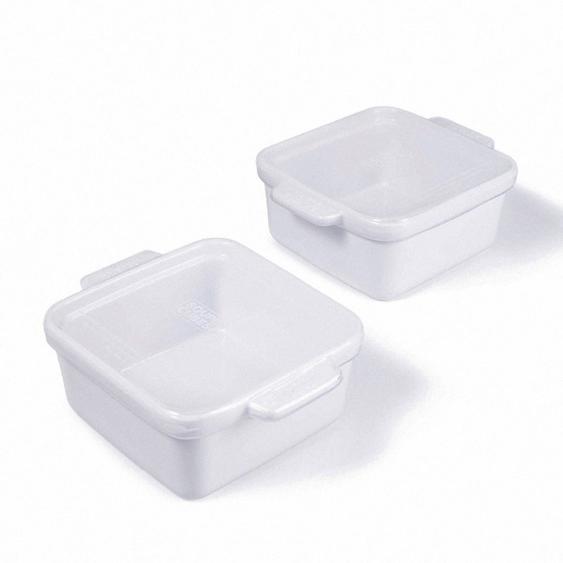 僅限寄送台灣-快速出貨-【Souper Cubes】陶瓷烤盅2入組 - 鍋子/烤盤 - 瓷 白色