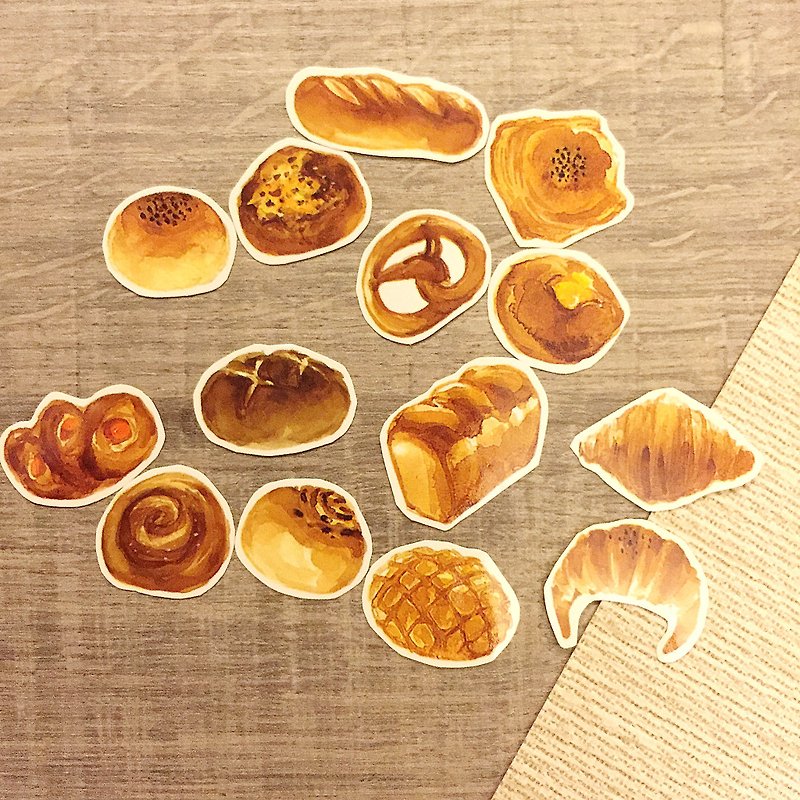 [Food Season] Bread Sticker Set - Stickers - Paper Orange