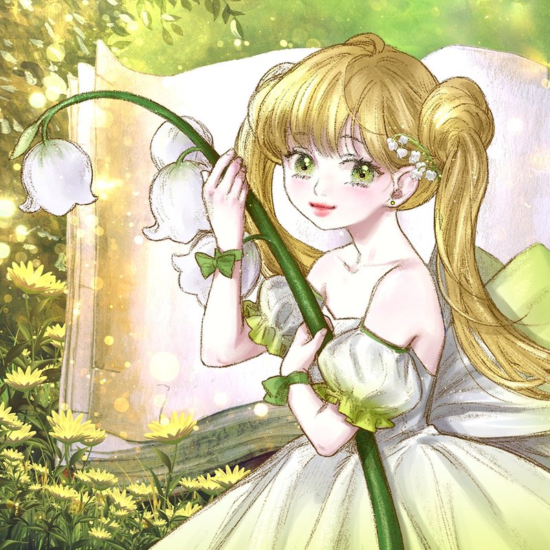 Lily Belly flower sticker (6color) - 貼紙 - 紙 
