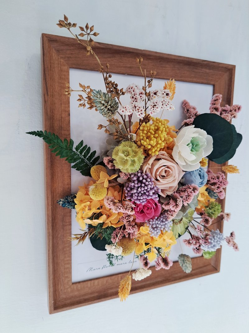 Preserved flower wall decoration/table frame - ช่อดอกไม้แห้ง - พืช/ดอกไม้ 