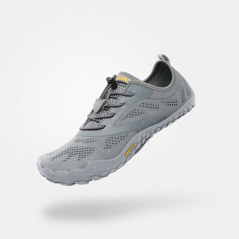 【Saguaro】Smart I Barefoot Shoes Gray - รองเท้าวิ่งผู้ชาย - เส้นใยสังเคราะห์ สีเทา