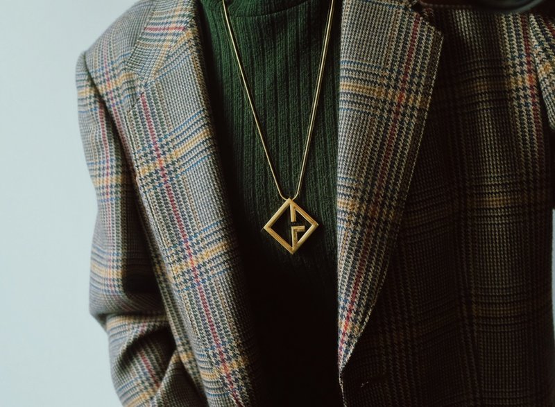 Givenchy Necklace/古董飾品/首飾/Vintage/復古項鏈 - 項鍊 - 銅/黃銅 金色