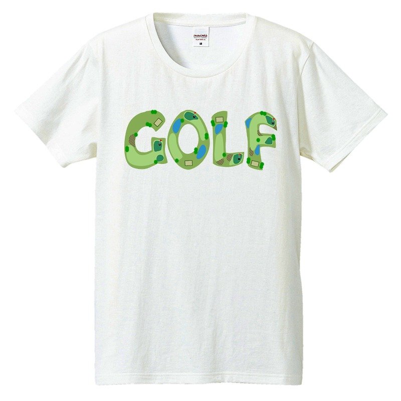 T-shirt / GOLF - เสื้อยืดผู้ชาย - ผ้าฝ้าย/ผ้าลินิน ขาว