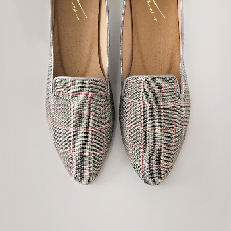 British Ashtyn Heeled Loafers British | WL - Women's Oxford Shoes - Cotton & Hemp Brown
