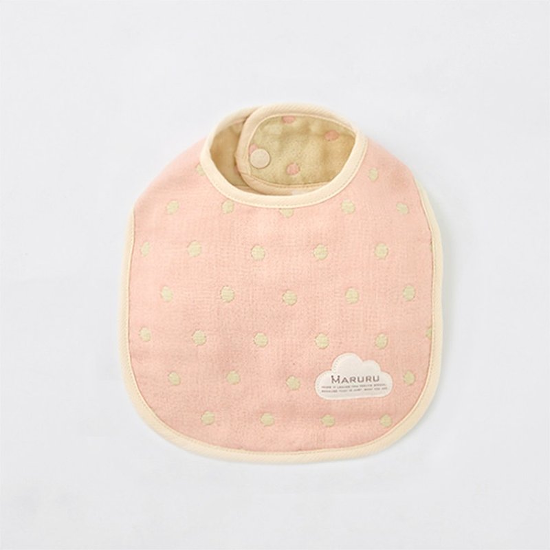 Six-layer gauze saliva bib fragrant garden [baby bib/eating bib/baby bib pocket] - ผ้ากันเปื้อน - ผ้าฝ้าย/ผ้าลินิน สึชมพู