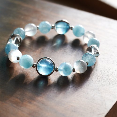 aqua stone bracelet