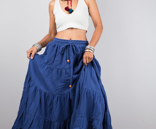 Peasant top gauze skirt