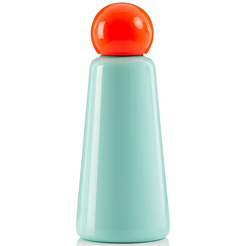 Skittle Bottle 500ML - Mint with Coral cap - Vacuum Flasks - Stainless Steel Green