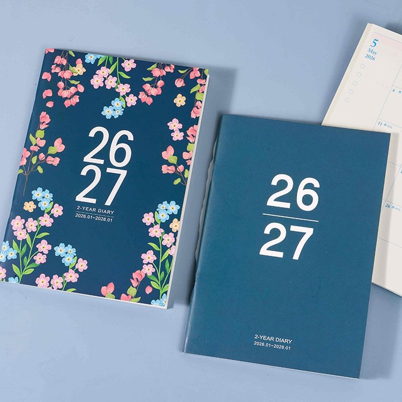 Chuyu 2026~2027 A5/25K二年式月計劃/日誌手帳/手札/計畫本 - 筆記本/手帳 - 紙 多色