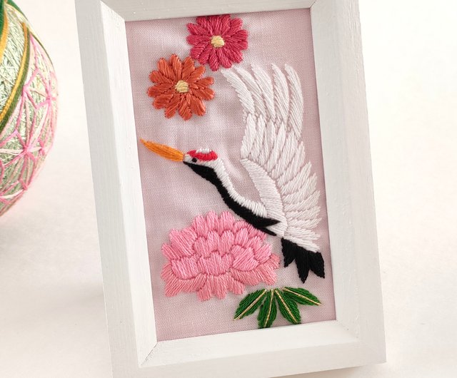 日本刺繍画 高砂・鶴亀・寿老人