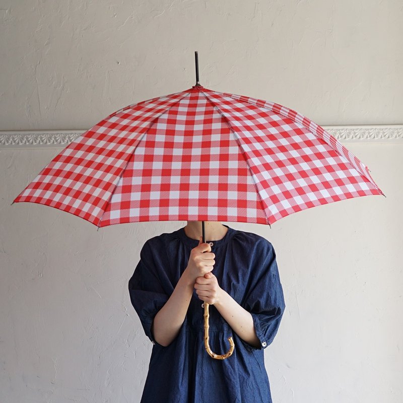 Bamboo handle umbrella,It can be used both in sunny and rainy weather,Parasol - ร่ม - วัสดุกันนำ้ หลากหลายสี