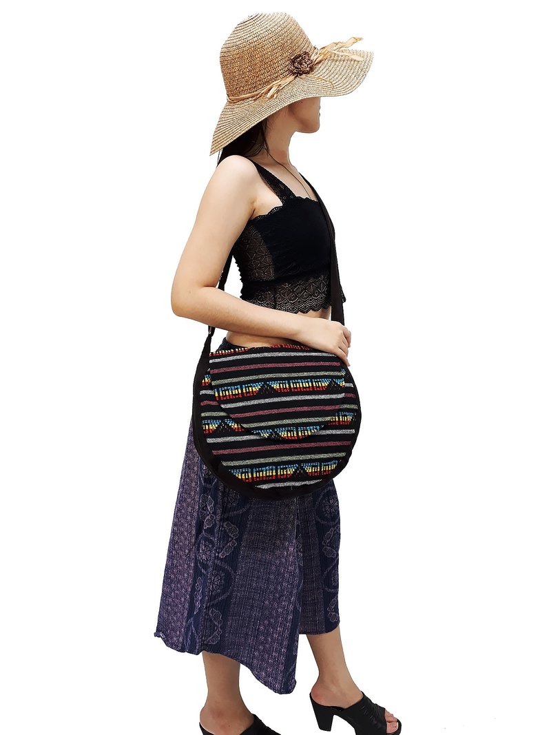 Handmade bag Woven Cotton Bag Women bag Shoulder bag Crossbody Bag Colorful - 其他 - 棉．麻 多色