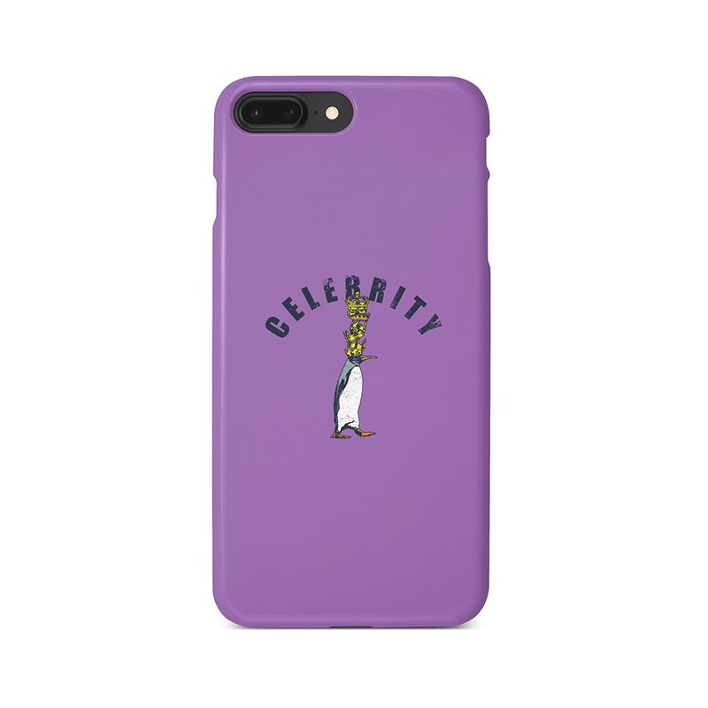 蘋果手機外殼/ Celebrity penguin - 手機殼/手機套 - 塑膠 紫色