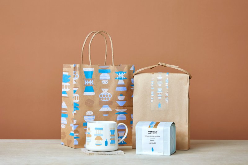 【Pinkoi Holiday Exclusive】Winter S.O beans with Cody Mug - 咖啡/咖啡豆 - 瓷 藍色