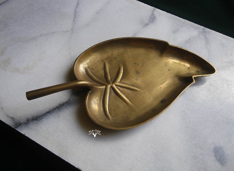 [OLD-TIME] Early American copper leaf tray - ของวางตกแต่ง - วัสดุอื่นๆ หลากหลายสี