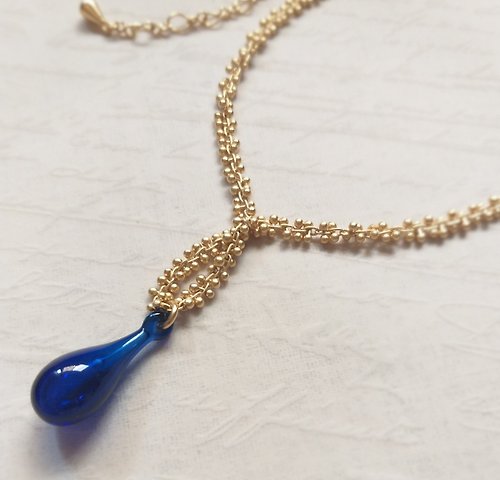 Tera Jewelry 一抹藍 * 手工 琉璃 精油鍊 香氛 輕珠寶