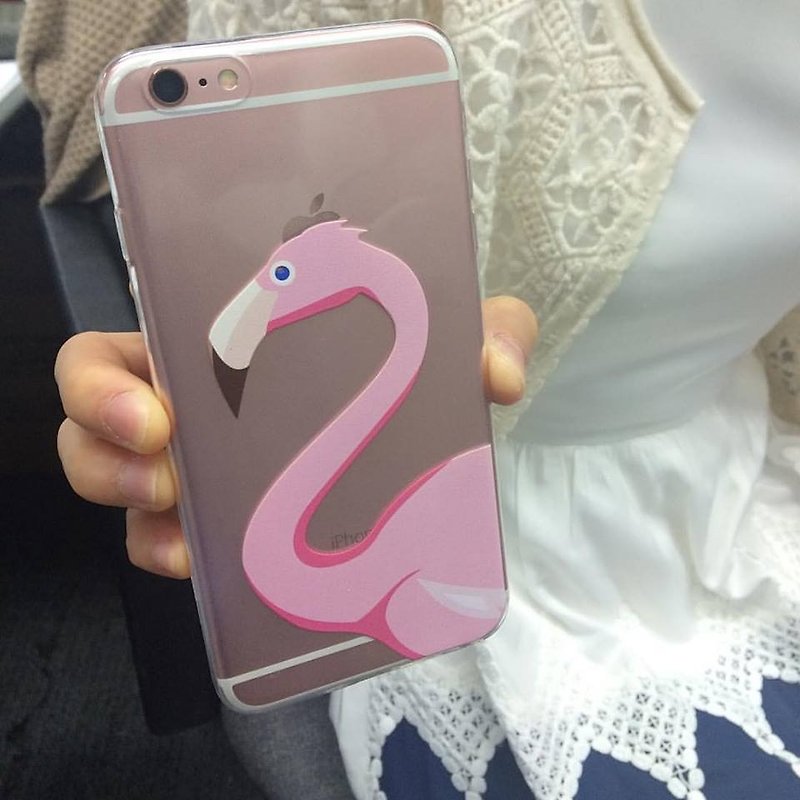 Custom bulk flamingo transparent Samsung S5 S6 S7 note4 note5 iPhone 5 5s 6 6s 6 plus 7 7 plus ASUS HTC m9 Sony LG g4 g5 v10 phone shell mobile phone sets phone shell phonecase - Phone Cases - Plastic Pink