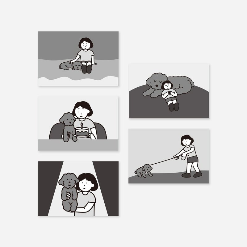 illustration post card - Cards & Postcards - Paper Gray