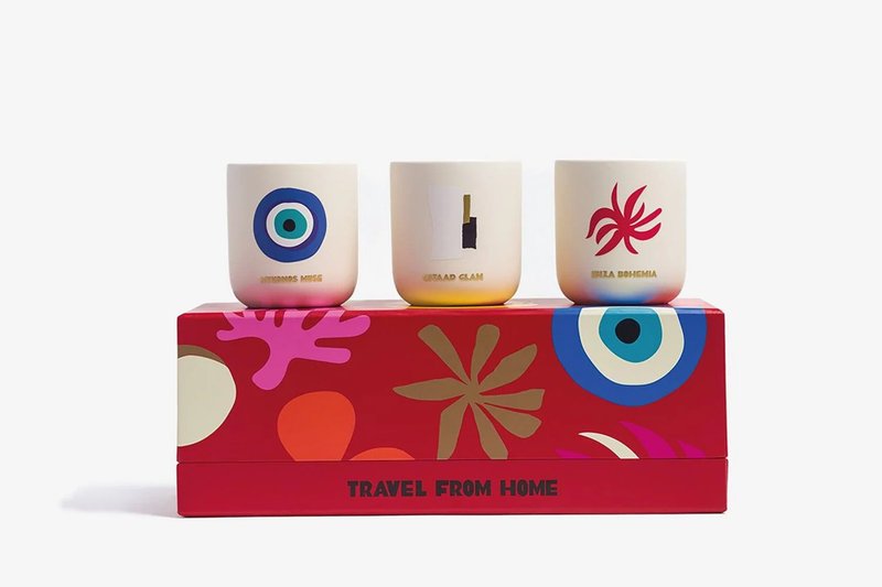 Travel From Home Mini Candle (Set of 3)【ASSOULINE】 - Fragrances - Wax 