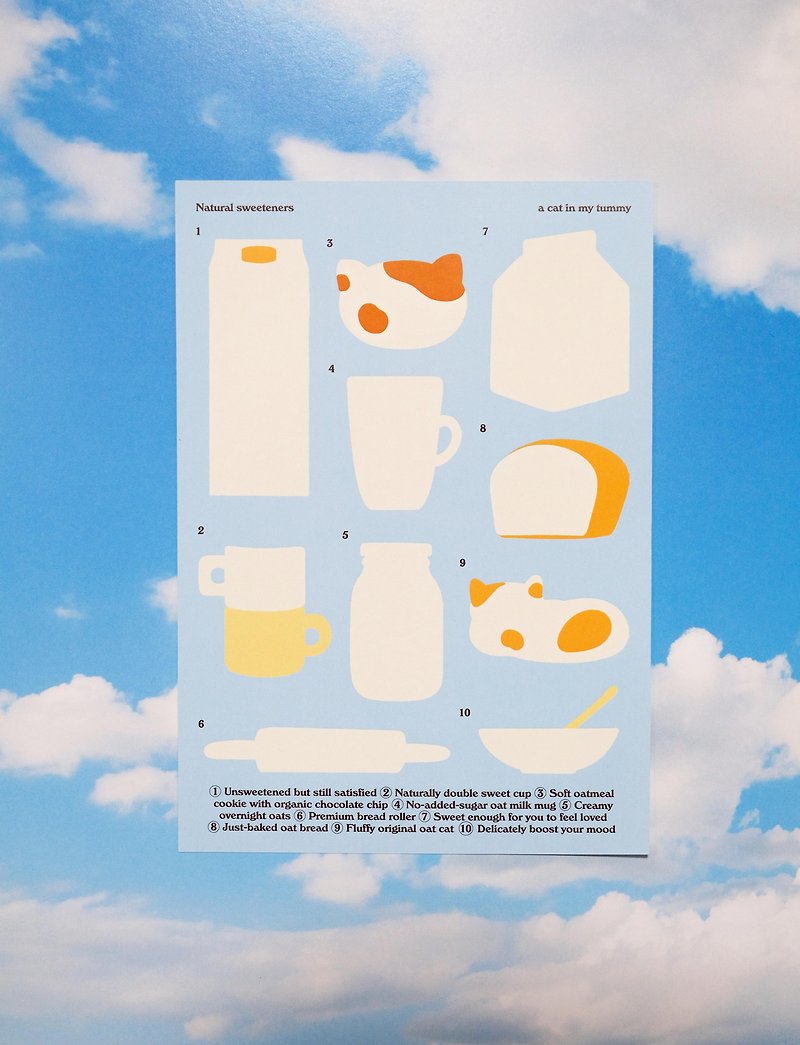 Poster - Natural sweeteners - โปสเตอร์ - กระดาษ สีน้ำเงิน