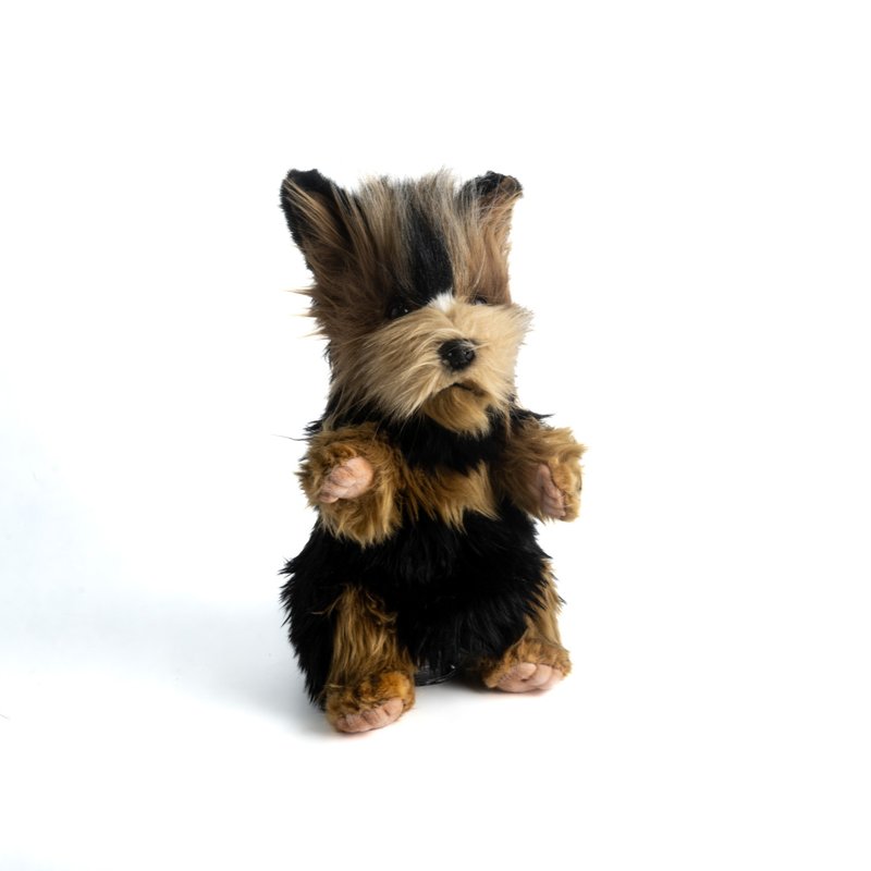 Hansa 8453-Yorkshire Terrier hand puppet 31 cm long - Stuffed Dolls & Figurines - Eco-Friendly Materials Brown