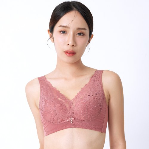 PINK LADY Pink Lady 蠶絲無鋼圈 BCD罩杯 花氛浪漫 網紗彈性布集中包覆內衣