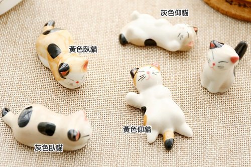 弓タグパッケージ付き）クリエイティブギフト-猫箸置き（100部以上の