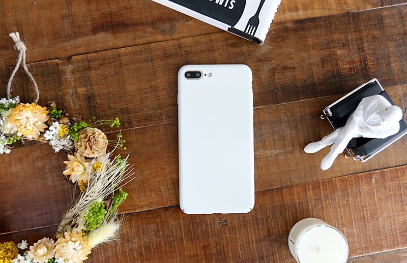 Roolen iPhone7 Plus Plain Case - Phone Cases - Plastic White