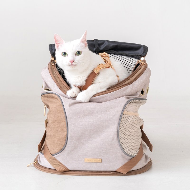 【Pawlaneta】Infinitas pet travel bag - กระเป๋าสัตว์เลี้ยง - ไนลอน สึชมพู