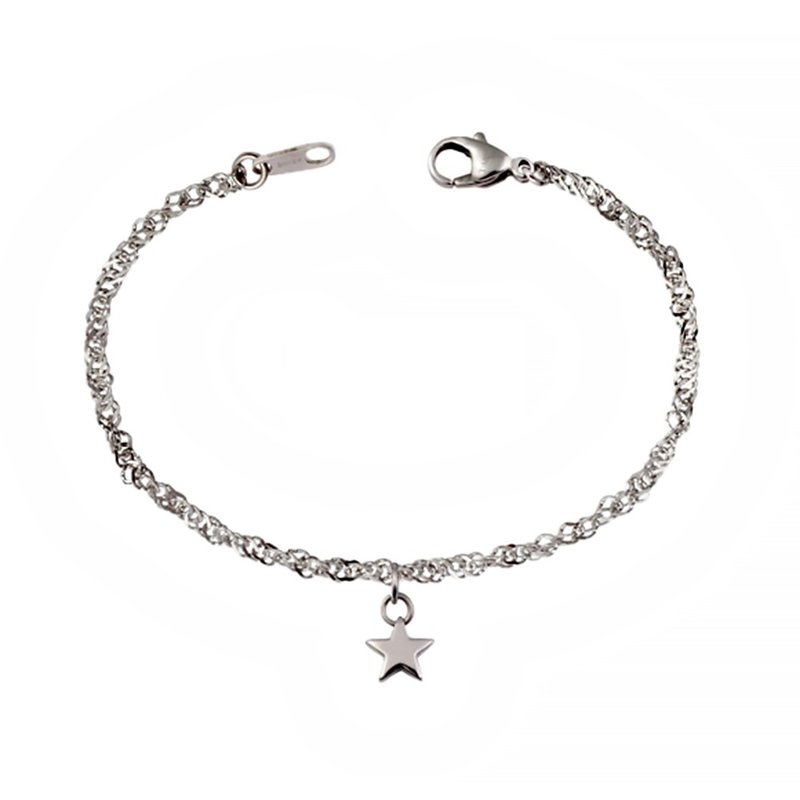 First love pure titanium bracelet (anti-allergic/never deteriorates) comes with two free titanium stickers - Bracelets - Other Metals Silver