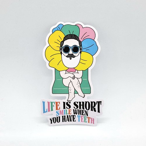 MALUT หม่าลั่ด Life is Short | 貼紙 | 旅行行李箱貼紙