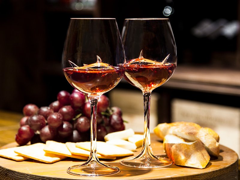 【手工紅酒杯】鯊魚紅酒杯- 經典款, 對杯(一組兩支) - 酒杯/酒器 - 玻璃 