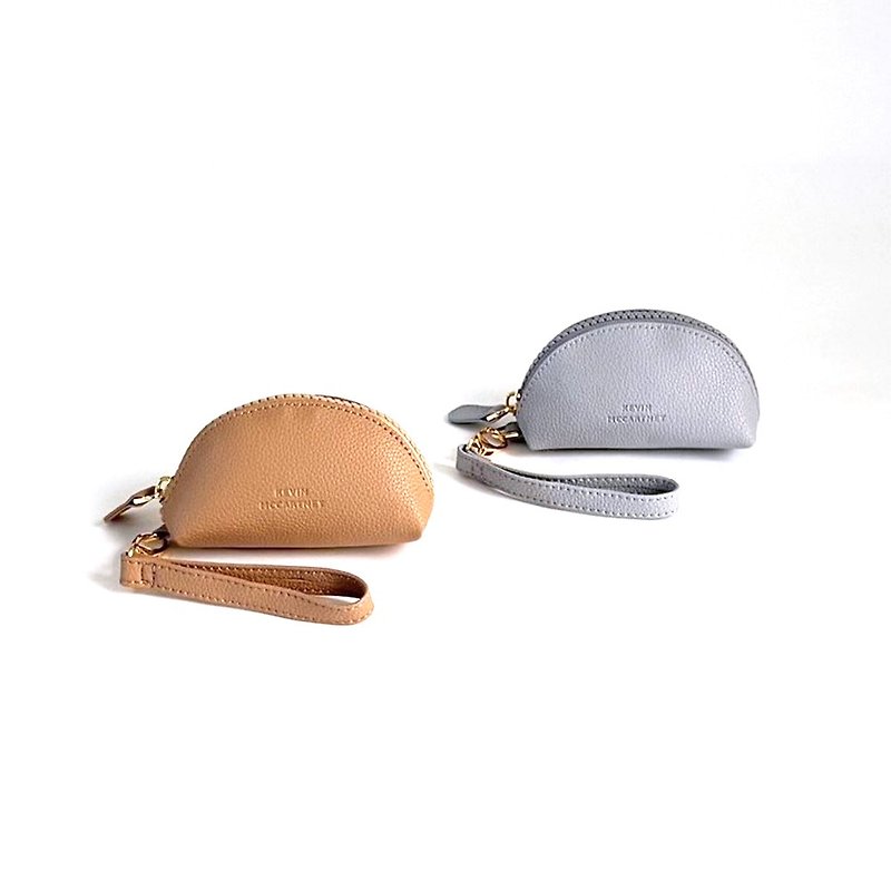 Simple Leather Coin Purse - With Handle - Coin Purses - Faux Leather 
