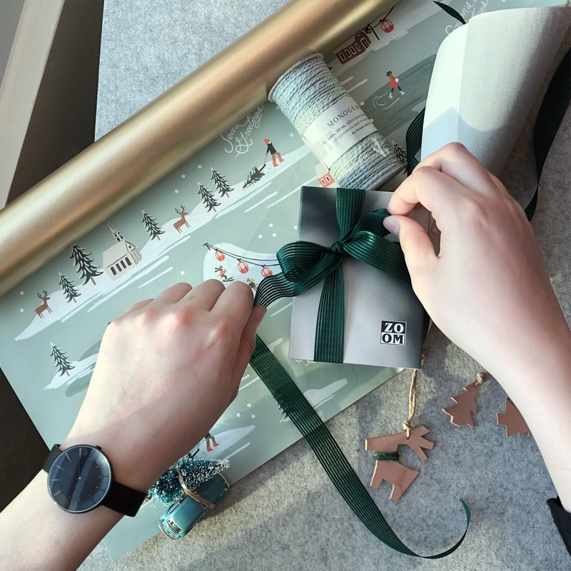 【加購】ZOOM 手錶禮品包裝 聖誕包裝 - 禮物盒/包裝盒 - 真皮 咖啡色