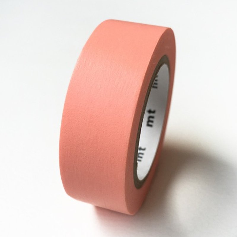mt 和紙膠帶 Basic【素色-鮭魚粉 (MT01P188)】 - 紙膠帶 - 紙 粉紅色