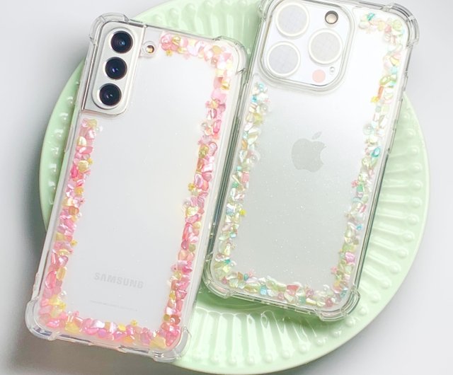 螺鈿レジン スマホケース - ショップ moaedeco スマホケース