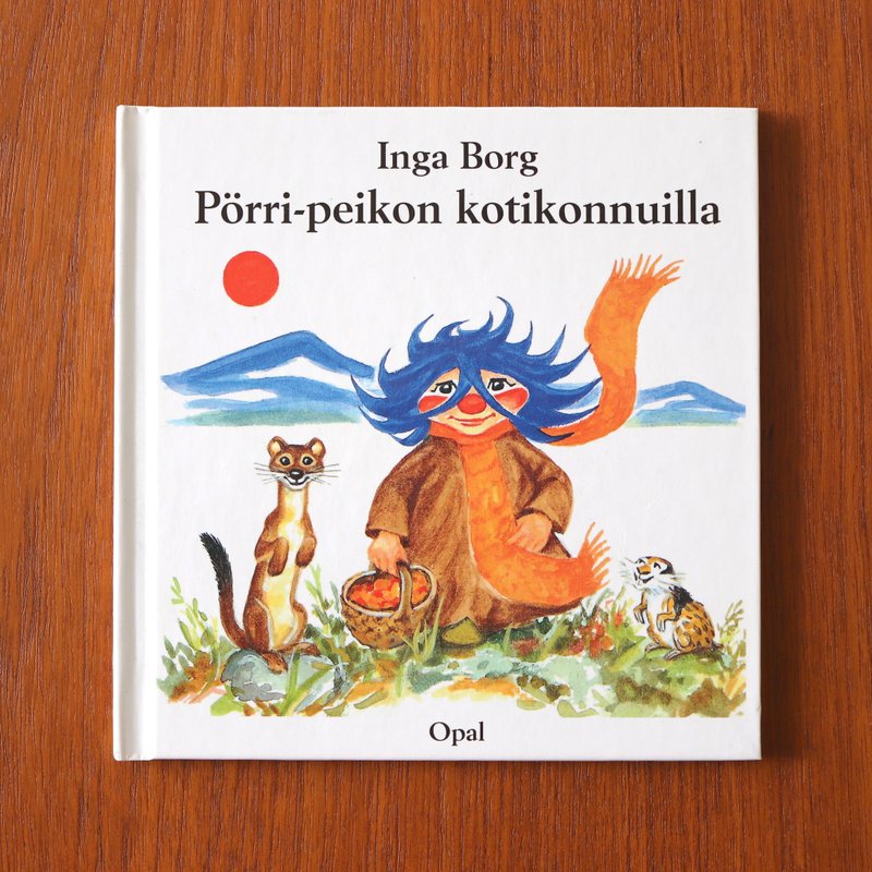 芬蘭文版瑞典翻譯二手書Pörri-poikien kotikonnuilla_Plupp的家 - 刊物/書籍 - 紙 橘色