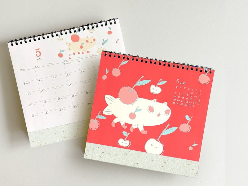 Playful Forest - desk calendar 2025 cat - Calendars - Paper Multicolor