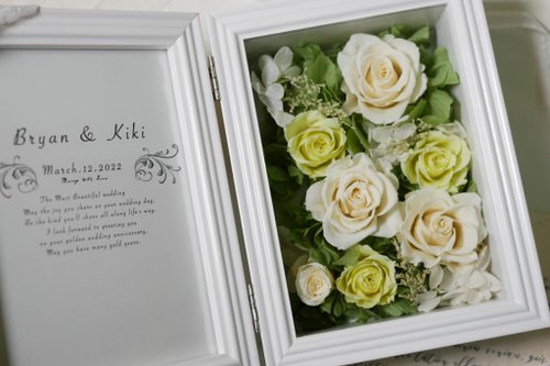 プリザーブドフラワー フォトブック プリザーブドフラワーブックフォト/フレームカスタマイズ