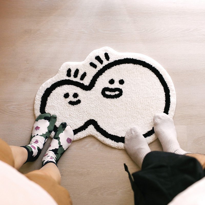 BOPOMOO Indoor Plush Carpet - พรมปูพื้น - เส้นใยสังเคราะห์ ขาว