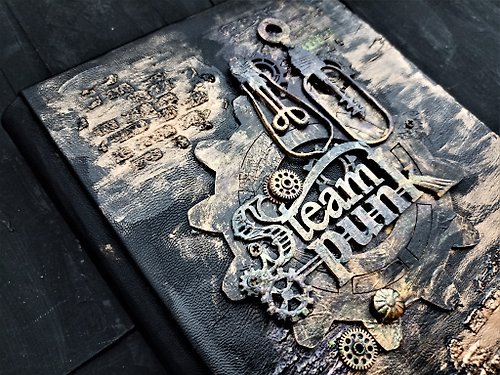 junkjournals Steampunk journal blank handmade for sale Mechanic notebook mechanical book