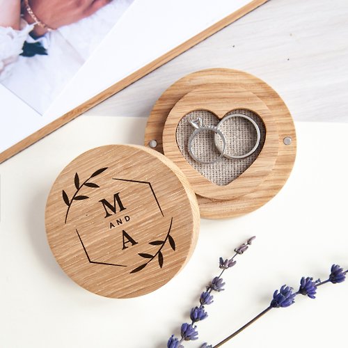 DejavuWood Ring bearer box for wedding ceremony | wood ring pillow | ring box | ring holder