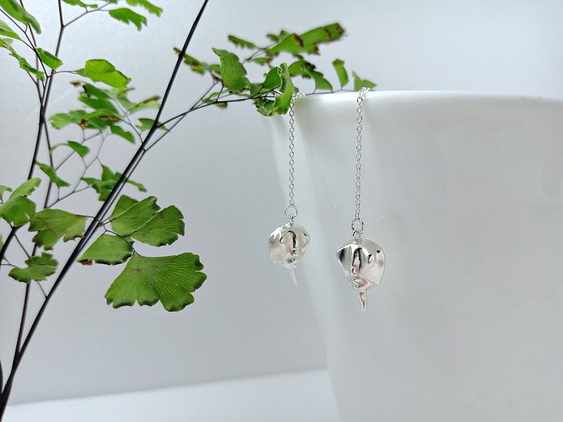 Double horseshoe crab earrings - Earrings & Clip-ons - Sterling Silver Green