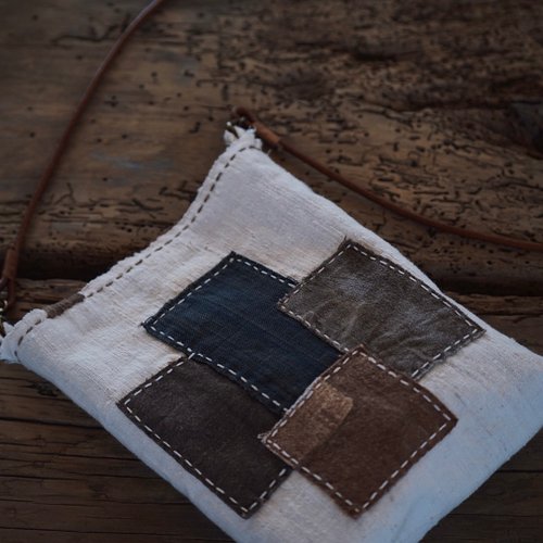 自山而行 Boro Patchwork Crossbody Bag 襤褸拼布斜孭袋復古布包側背包