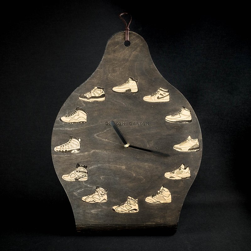 Jordan 1-12 on behalf of the custom collection of solid wood wall clock - นาฬิกา - ไม้ 