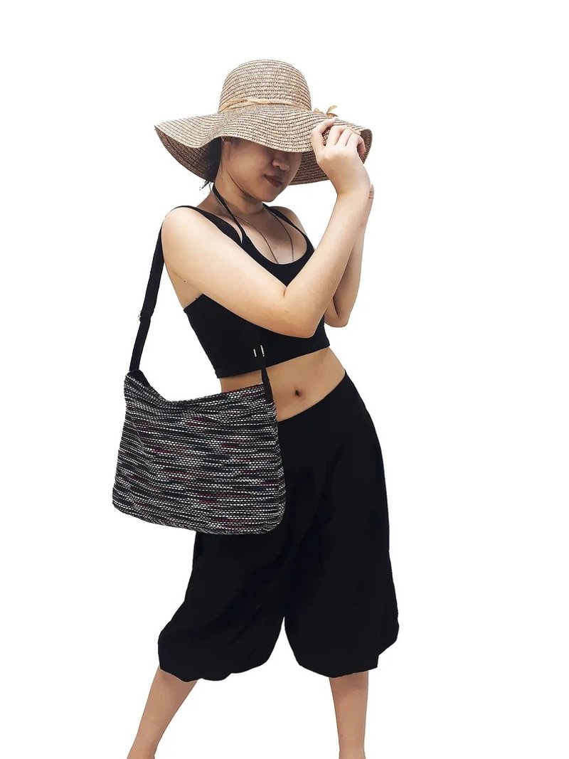Woven Bag Cotton Women bag Shoulder bag Crossbody Bag Sling Bag Multi-Color - 其他 - 其他材質 多色