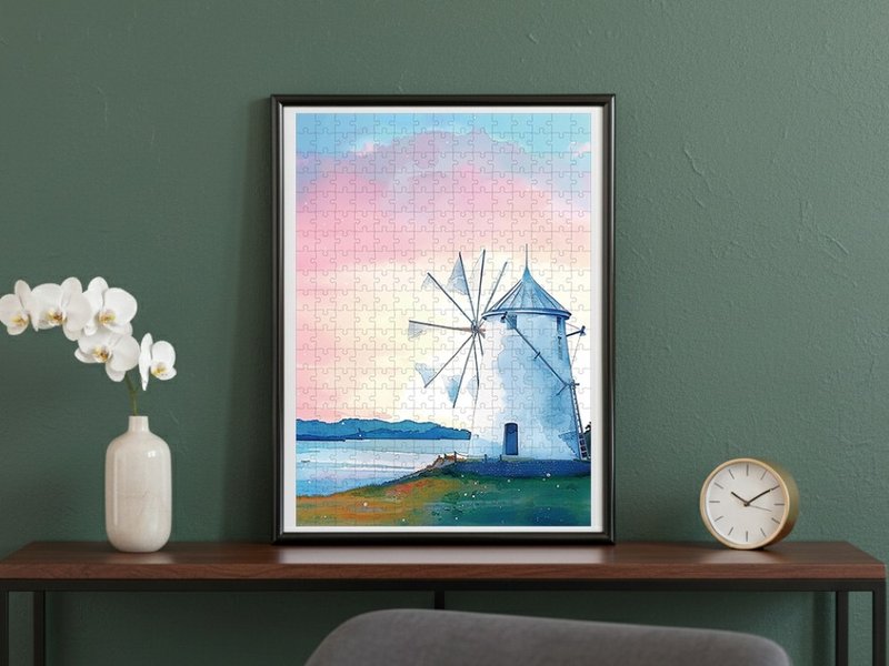 日本製手工拼圖・小豆島、香川・日本風景・送禮、擺設 - 壁貼/牆壁裝飾 - 紙 