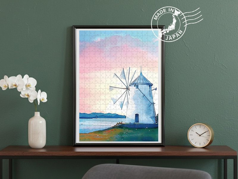 日本手工製拼圖・小豆島、香川・日本風景・送禮、擺設、裝飾 - 壁貼/牆壁裝飾 - 紙 