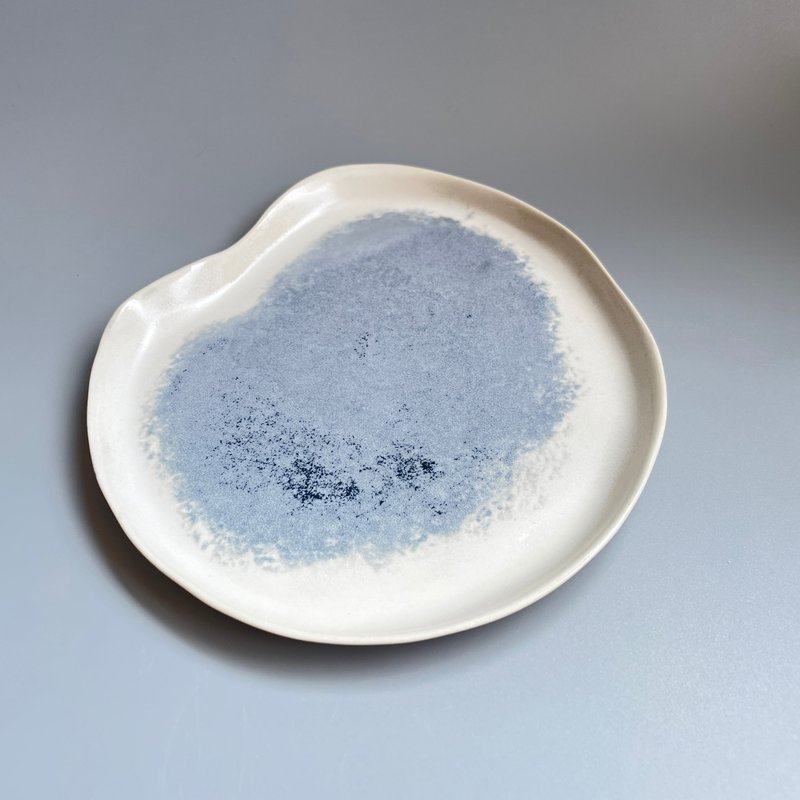 @studio_florero Lakes  Shallow Plate Dessert Plate Jewelry Tray - Plates & Trays - Pottery Blue