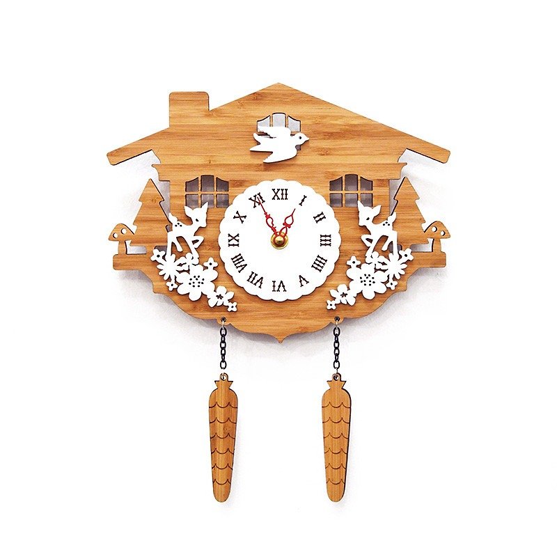 Decoylabのカッコー時計　CUCKOO-C - 時計 - 竹製 ブラウン